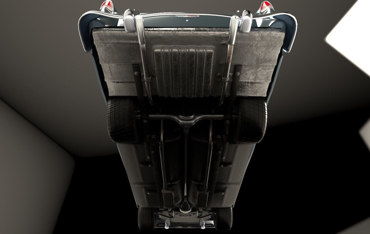 Classic Custom 50s Car 3D model_16