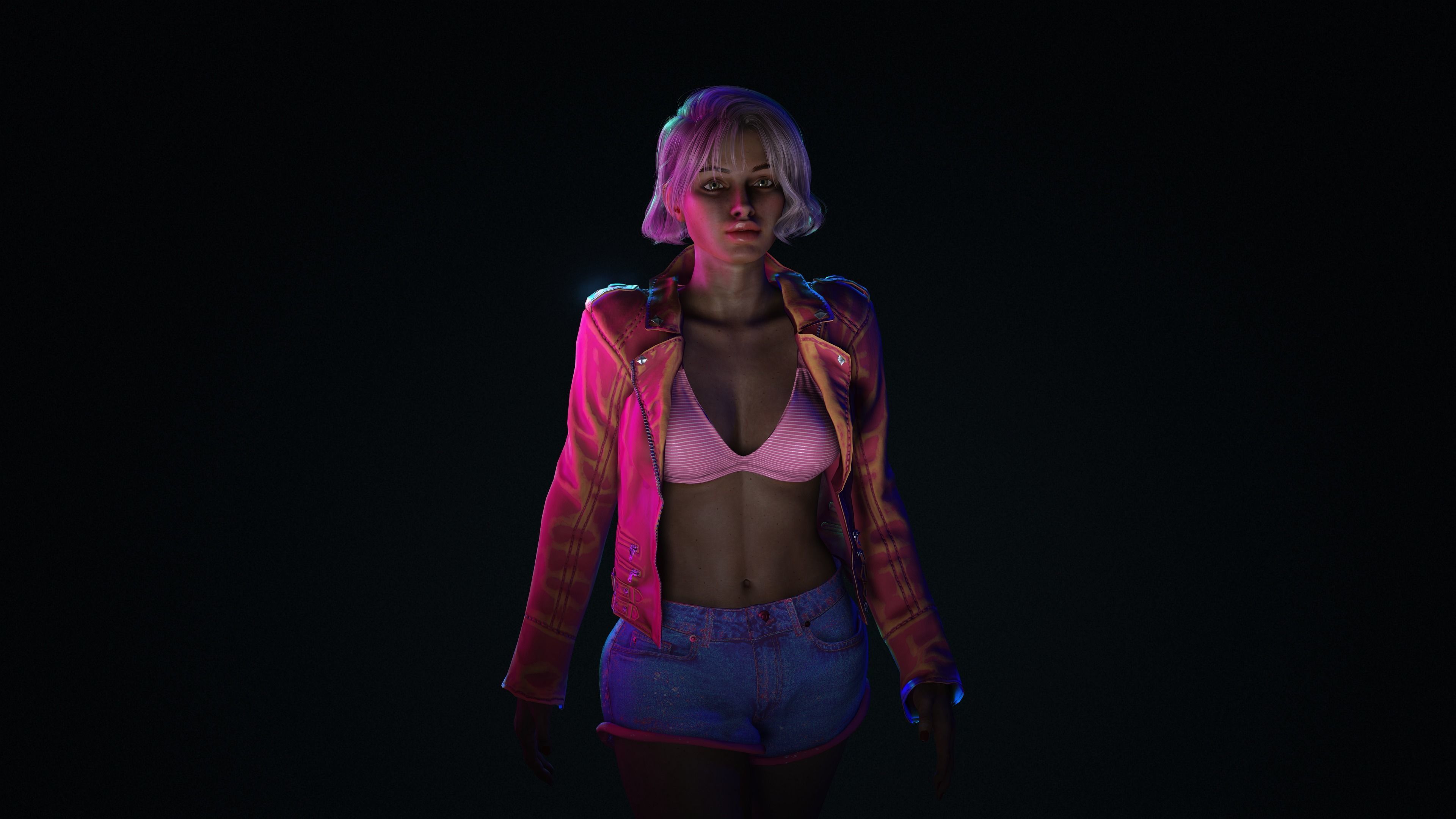 Miya-Female Character Low-poly 3D model_6