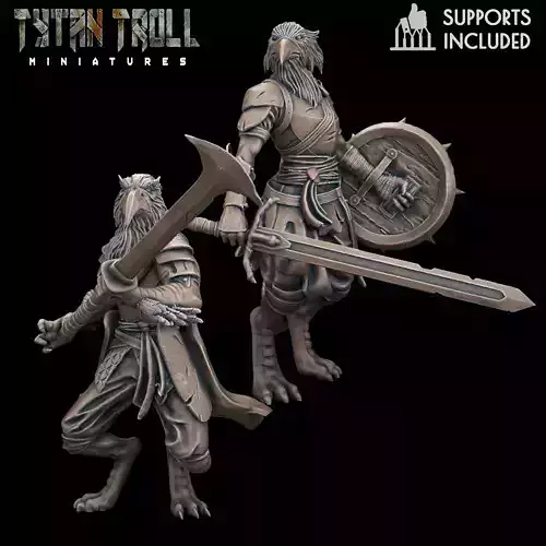  DND Heroes - Kenku Fighters - Pre-Supported