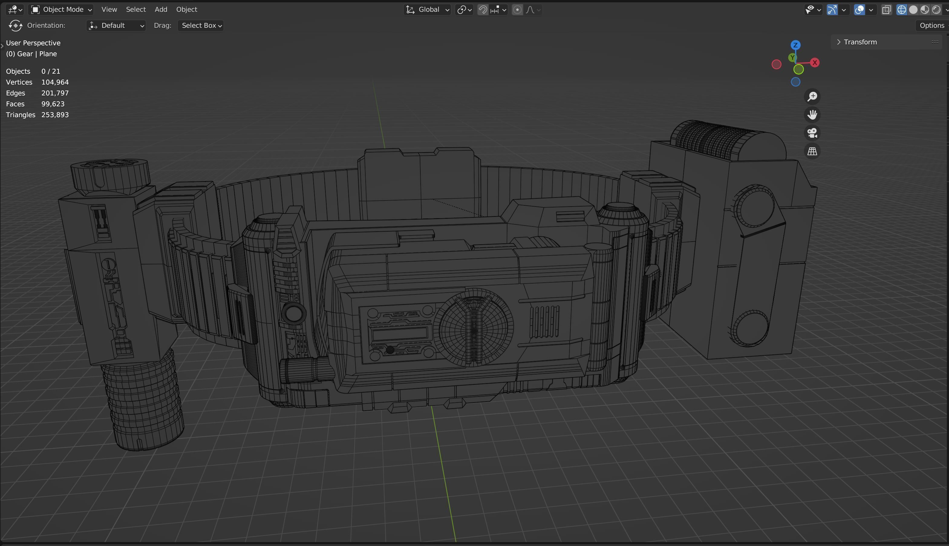 Faiz gear belt 3D model_5