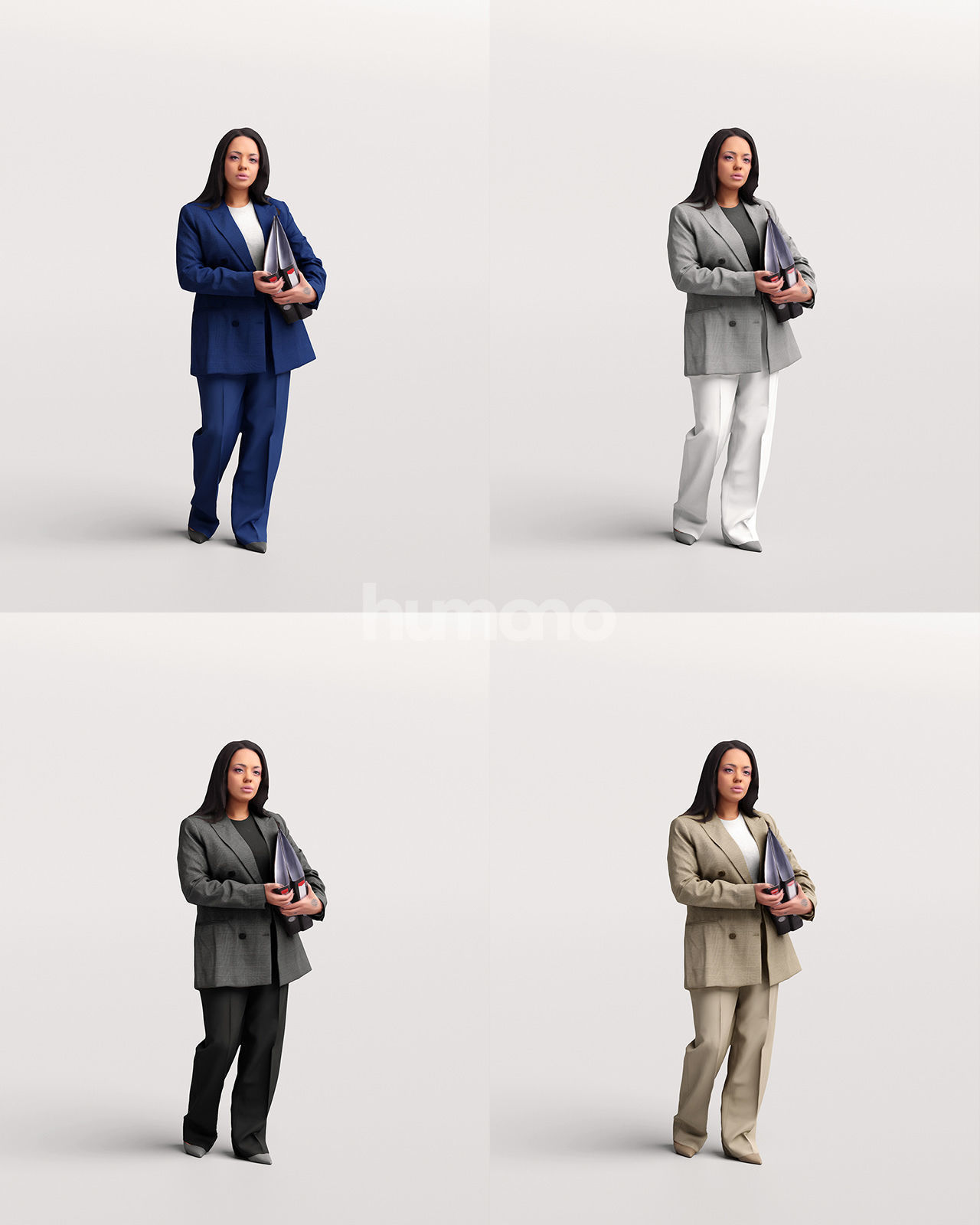 Humano 6 - Collection 2301 - PEOPLE FOR OFFICE - 6 x 3D models  3D model_8