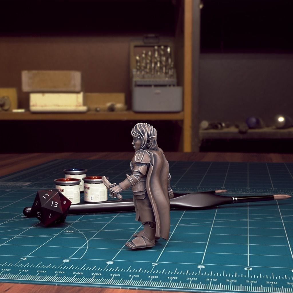 DND Heroes - Gnome Fighters - Pre-Supported 3D print model_4