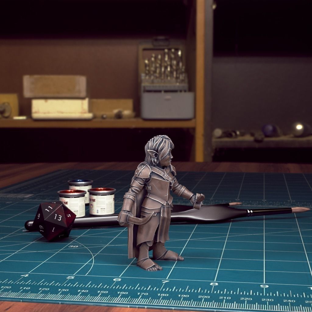 DND Heroes - Gnome Fighters - Pre-Supported 3D print model_6