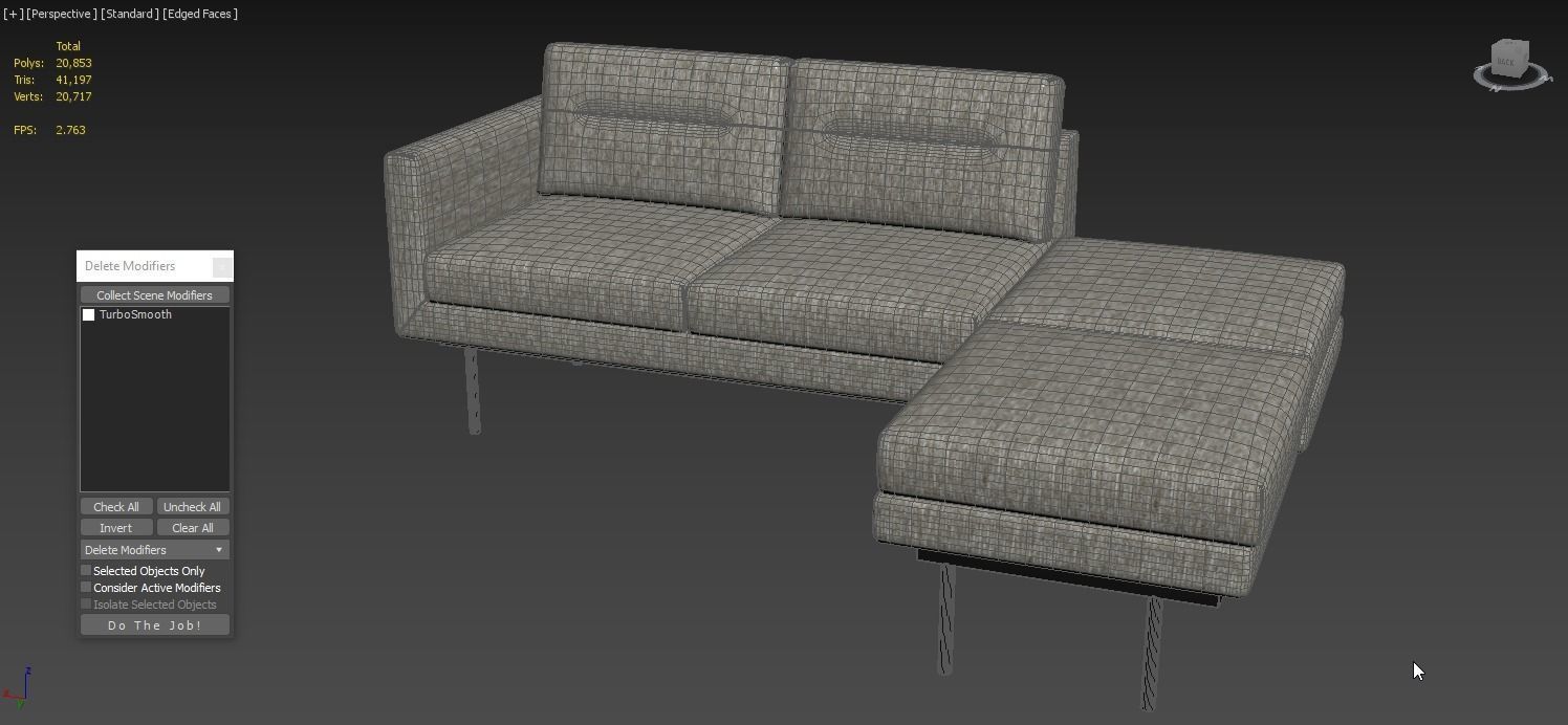 Modular Element Sofa 3D model_1