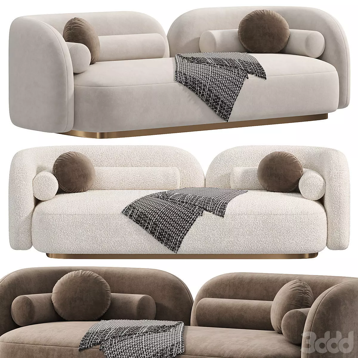 Nordic Sofa by Leader 3D model