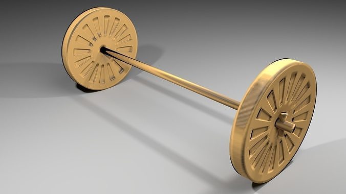 Wooden Wheel 2 3D model