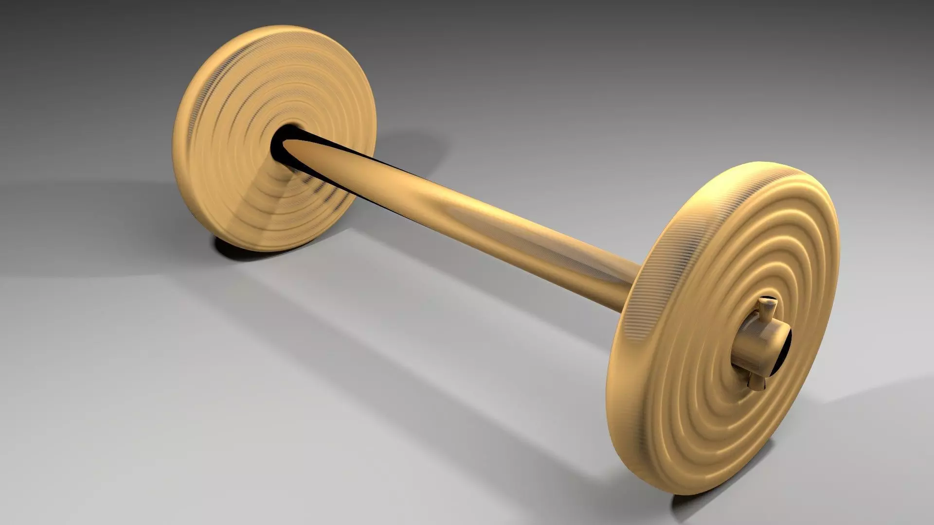 Wooden Wheel 4 3D model