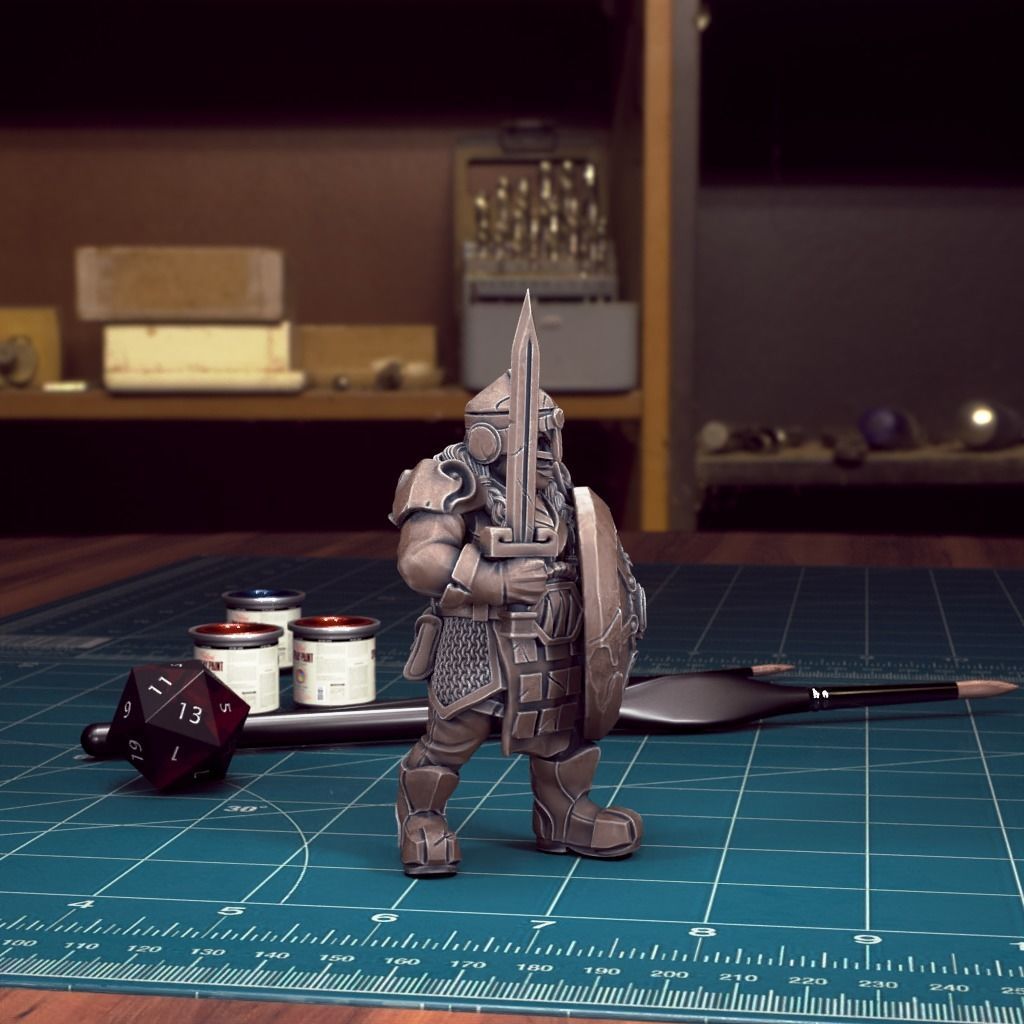 DND Heroes - Female Fighters - Pre-Supported 3D print model_10