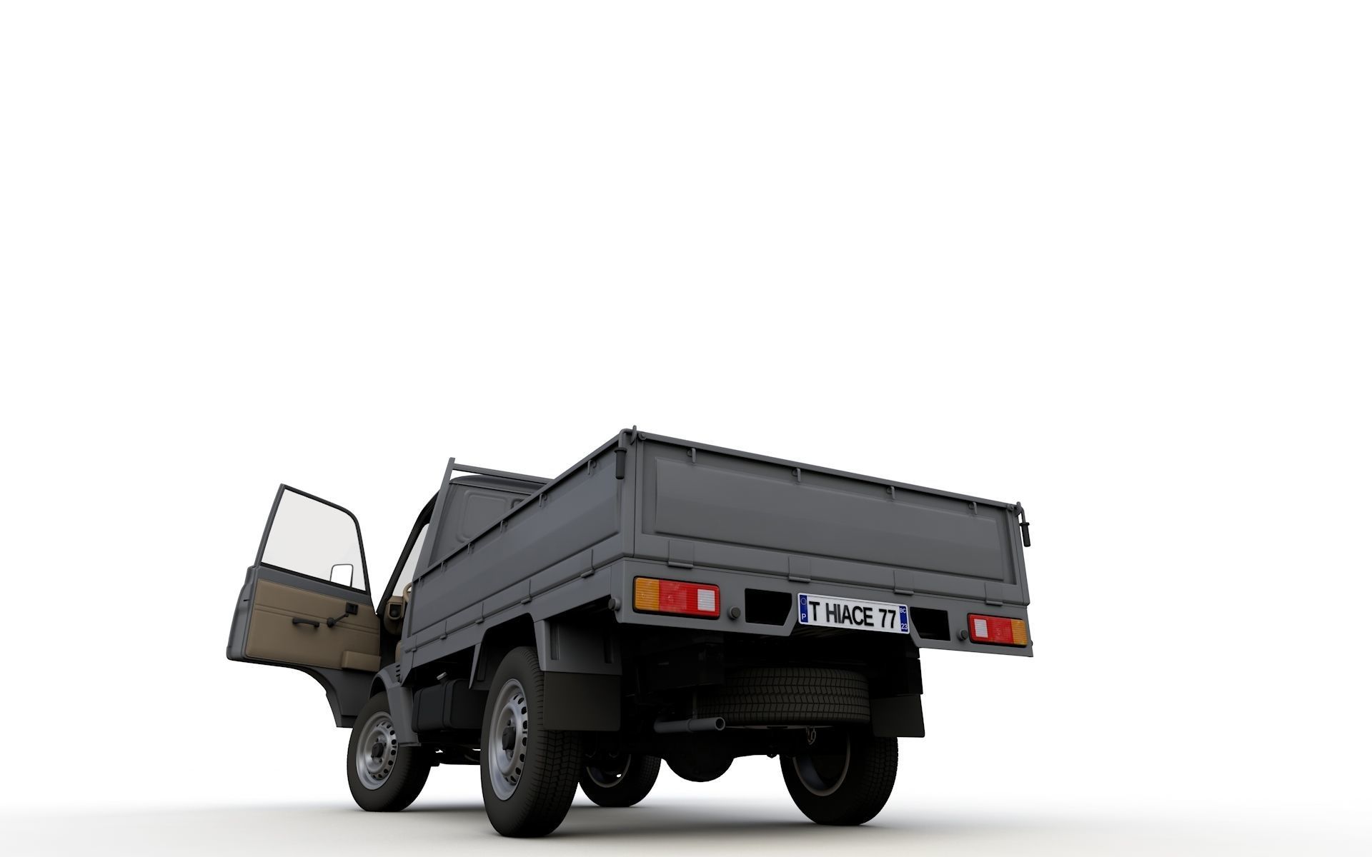 Toyota Hiace Pickup Truck 1977 3D model_10