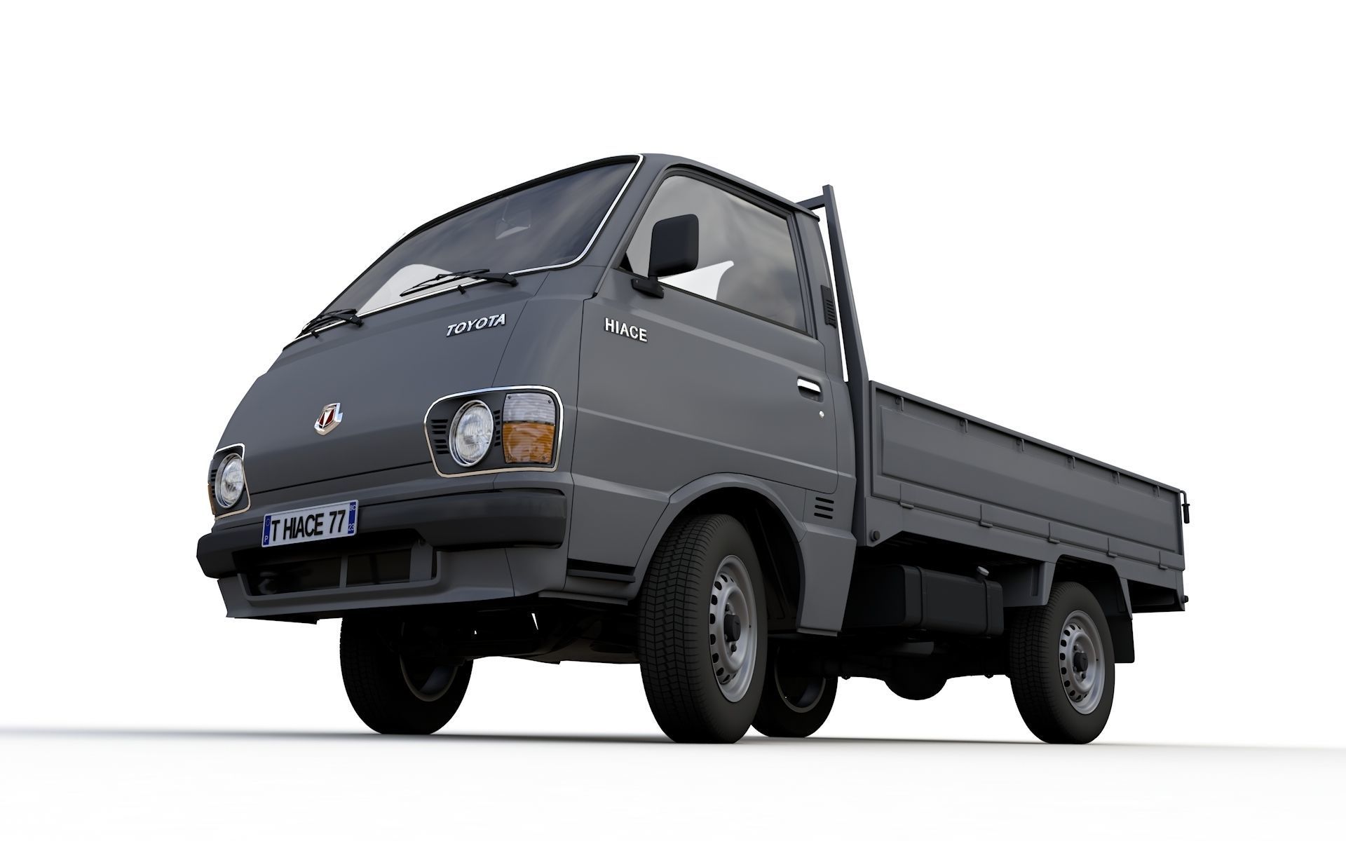 Toyota Hiace Pickup Truck 1977 3D model_14