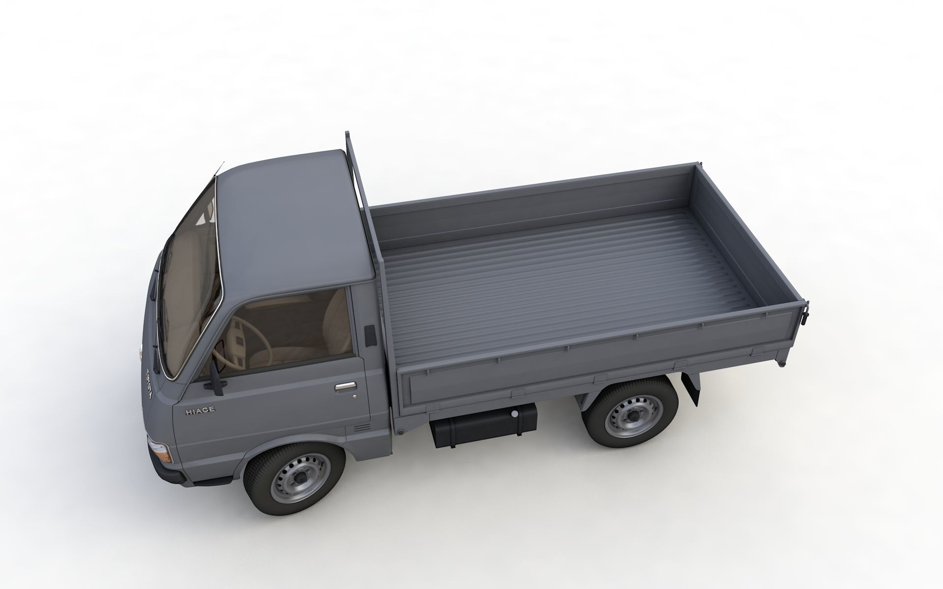 Toyota Hiace Pickup Truck 1977 3D model_6
