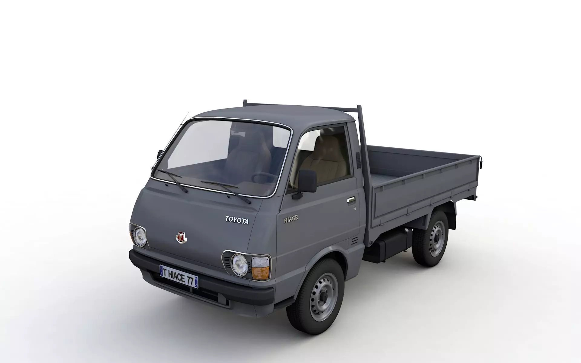 Toyota Hiace Pickup Truck 1977 3D model_0