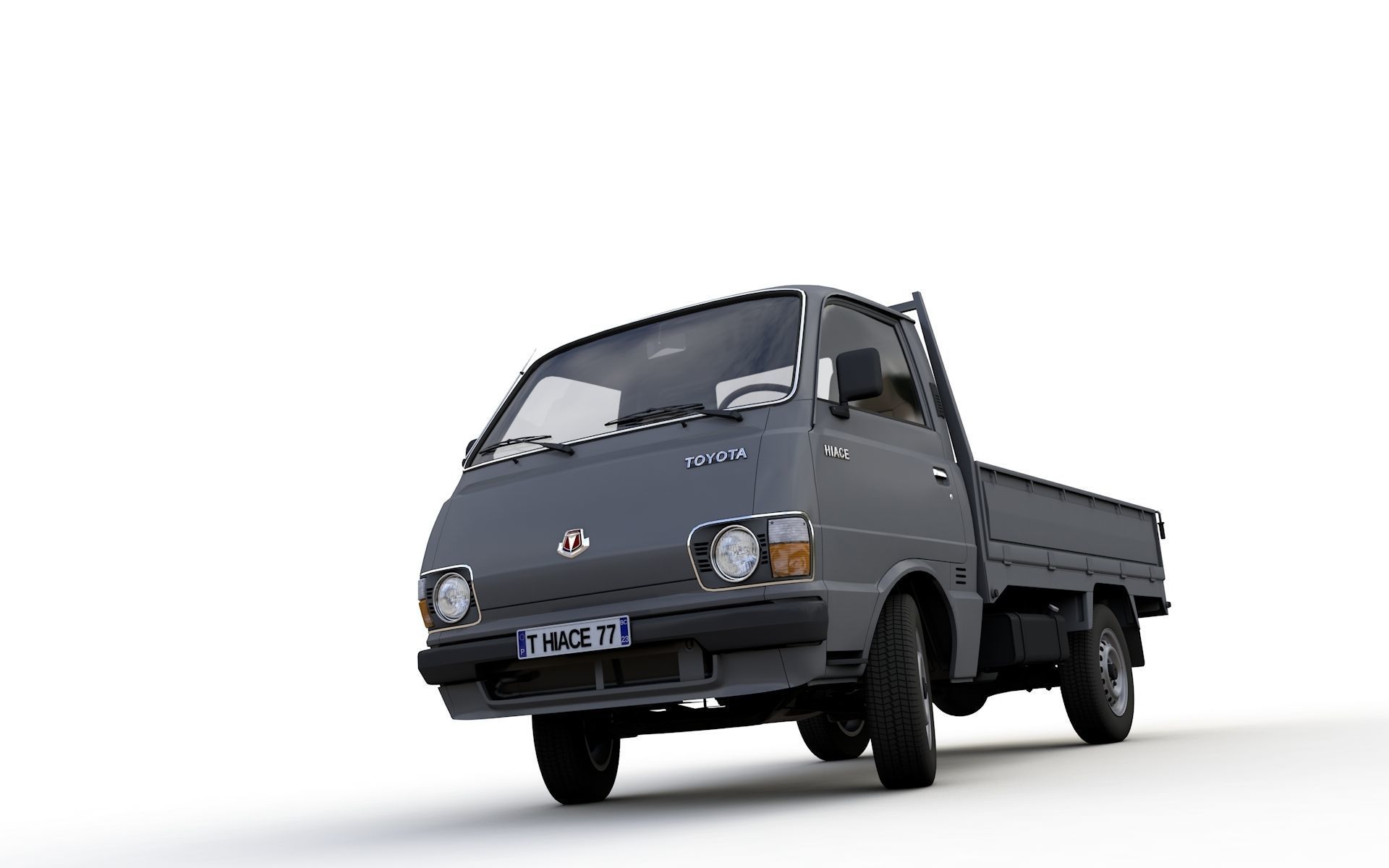 Toyota Hiace Pickup Truck 1977 3D model_8