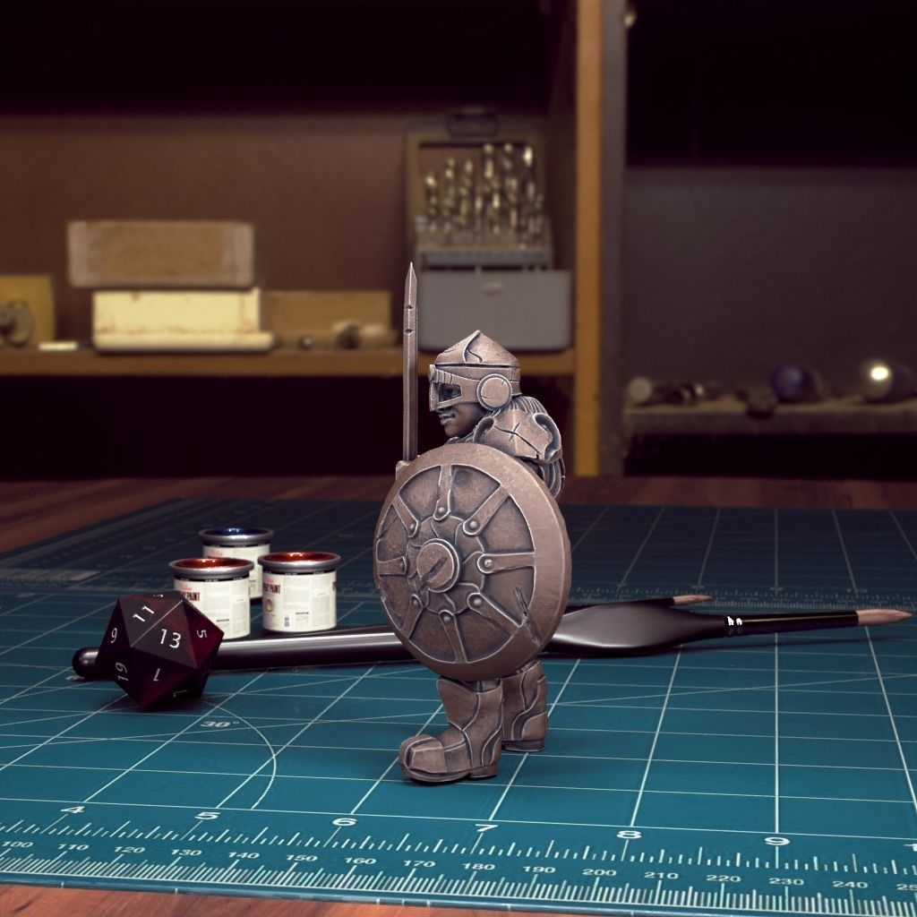 DND Heroes - Dwarf Fighters - Pre-Supported 3D print model_4