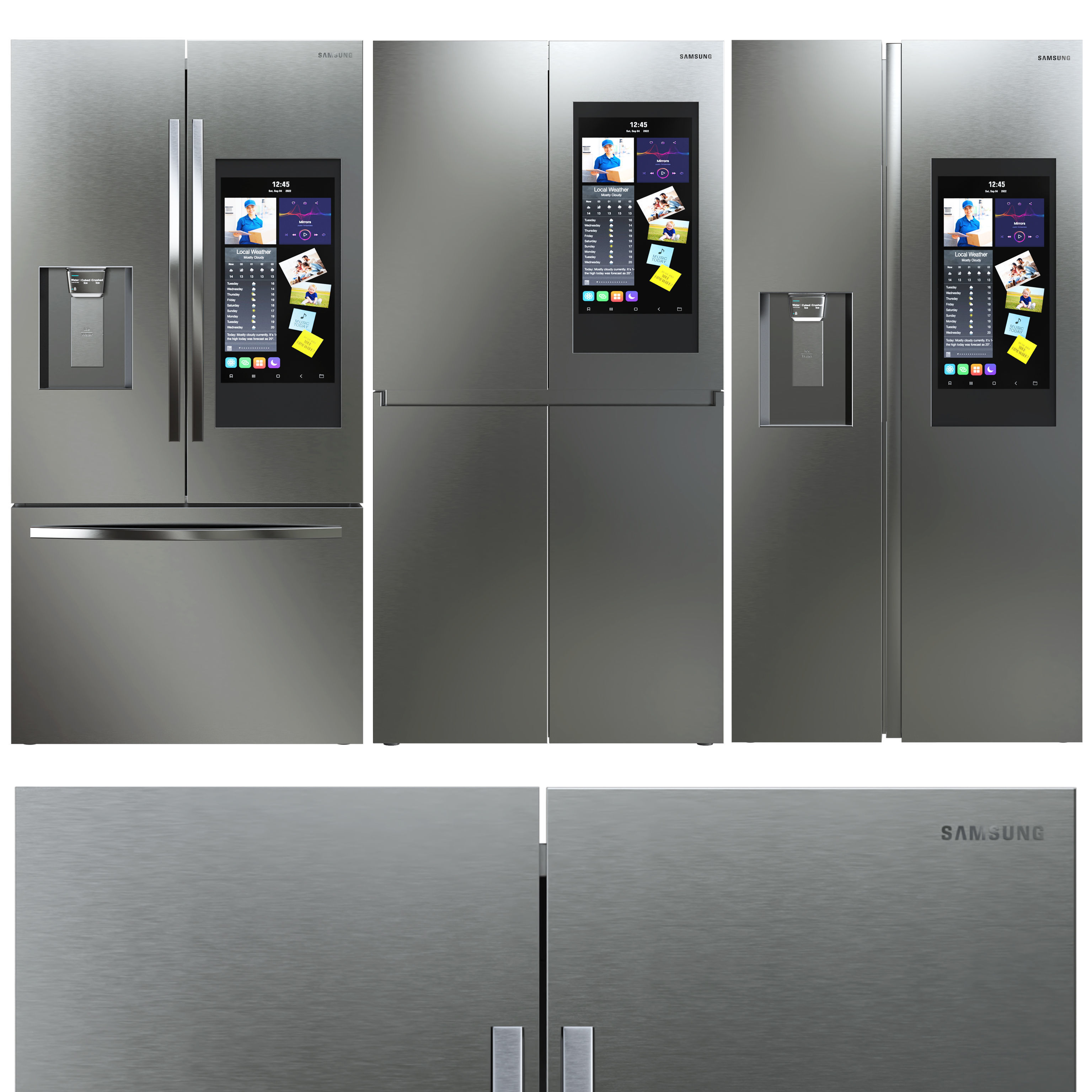 Samsung Refrigerator Collection 3D model_1