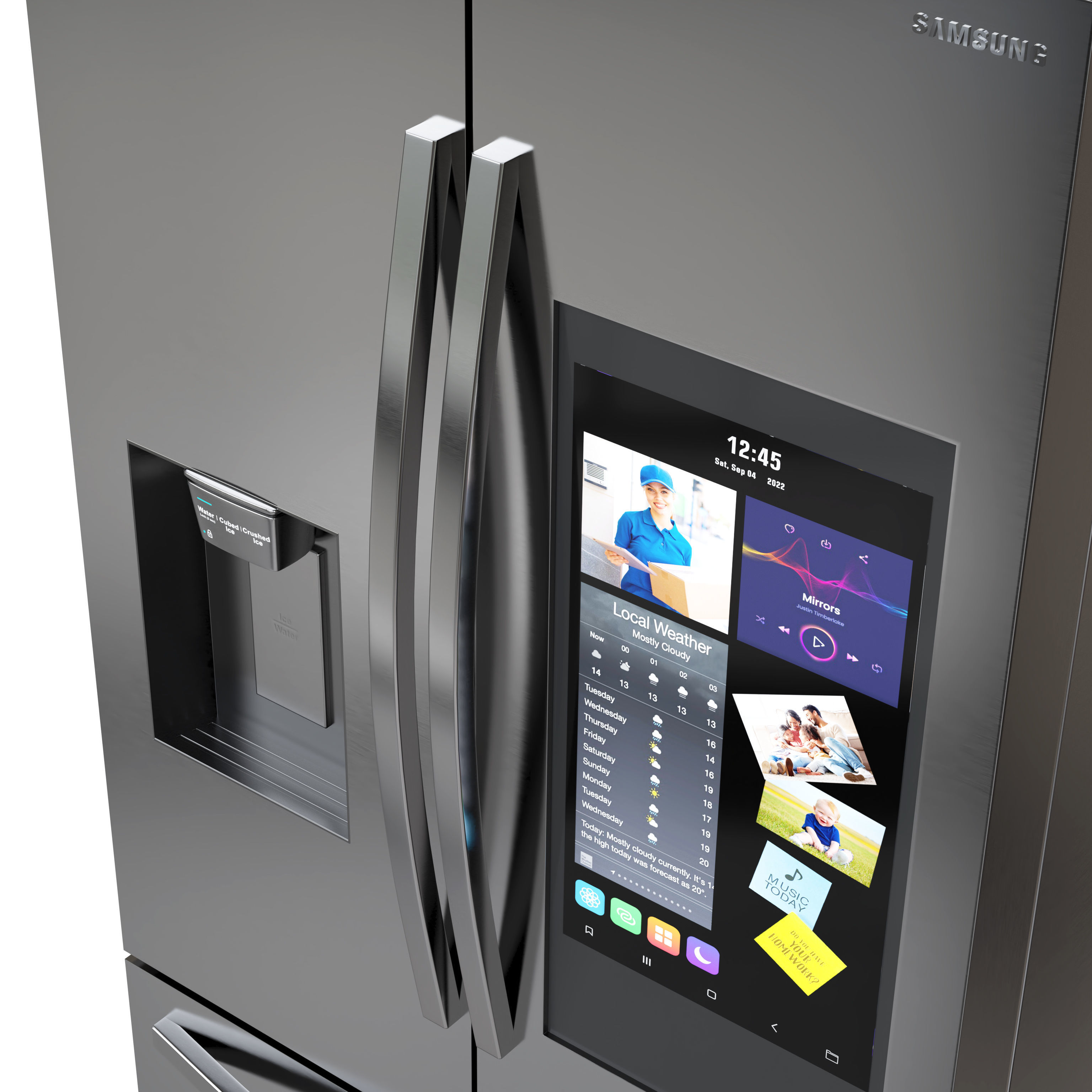 Samsung Refrigerator Collection 3D model_5