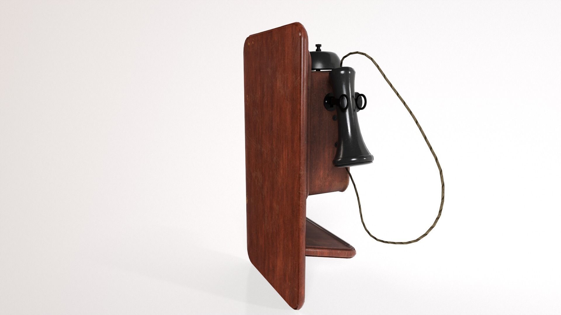 1930s Telephone Low-poly 3D model_4