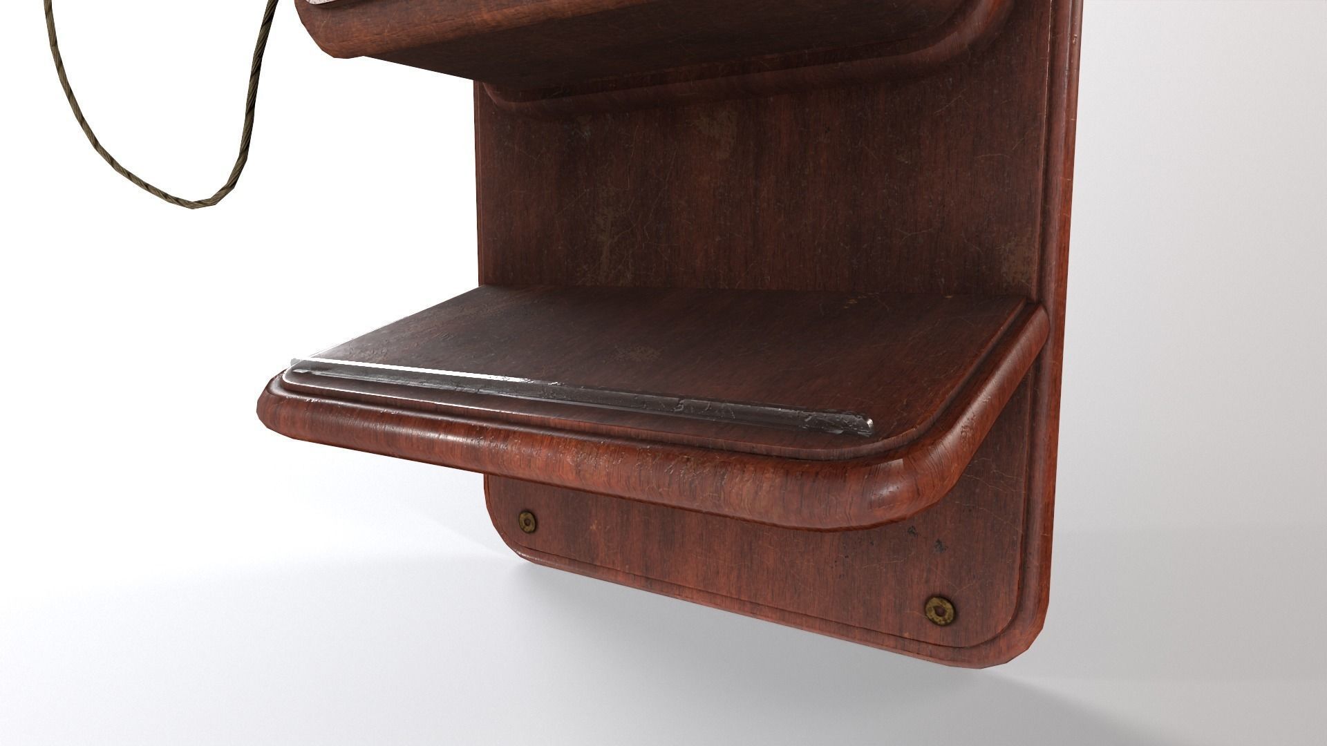 1930s Telephone Low-poly 3D model_5