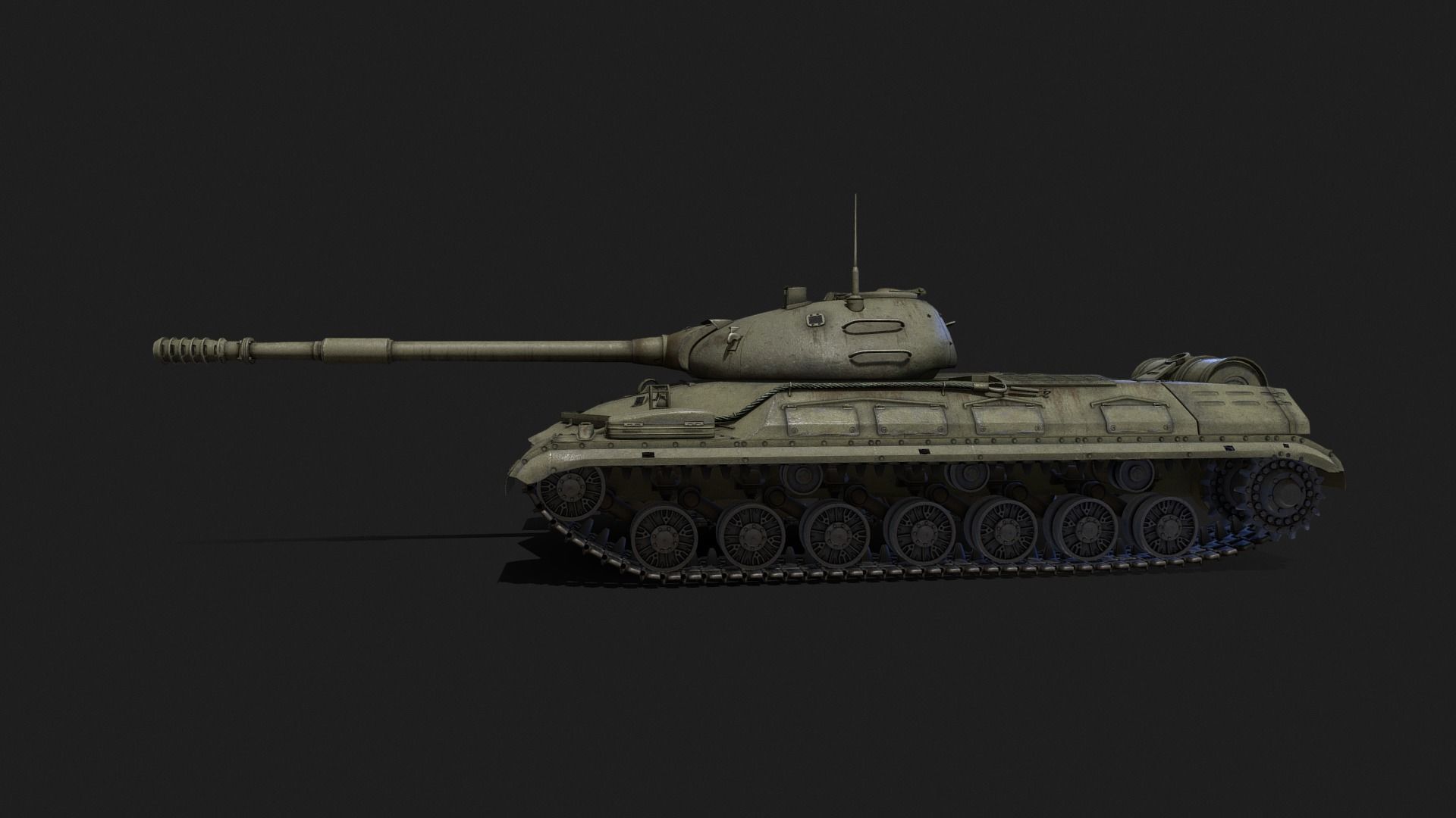Tank T-10M 3D model_5