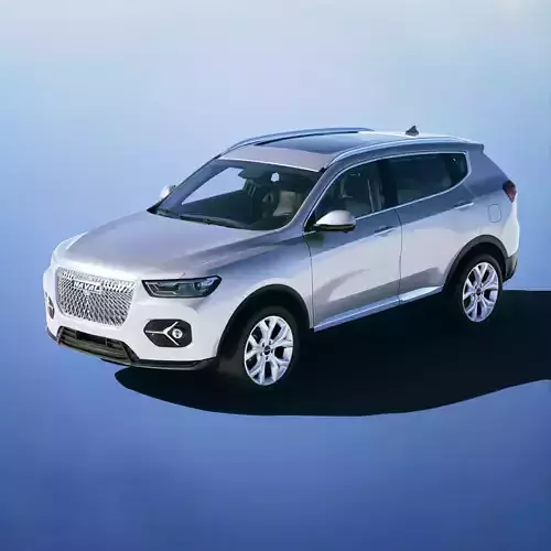 Haval H6 2021 Low-poly 3D model