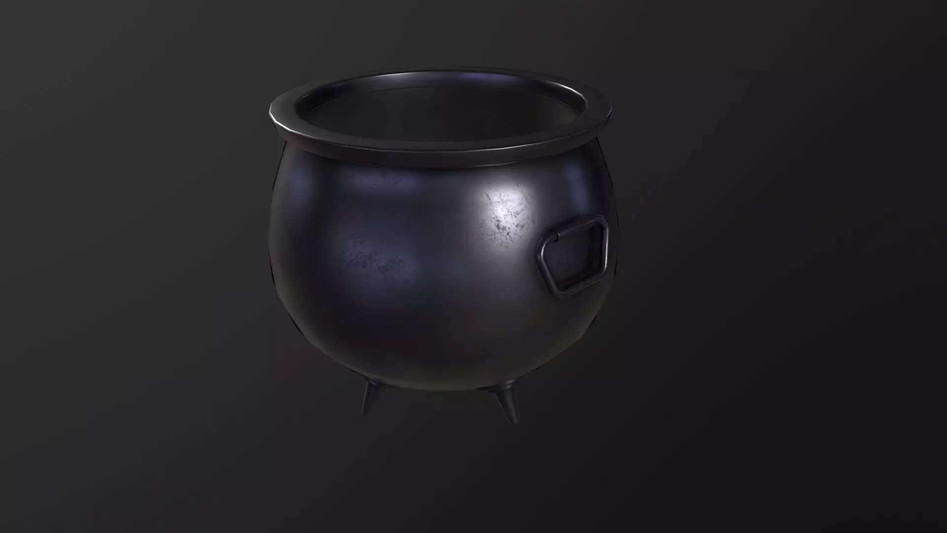 Cauldron - Witches Cauldron 3D Model Low-poly 3D model_0