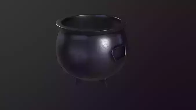 Cauldron - Witches Cauldron 3D Model Low-poly 3D model