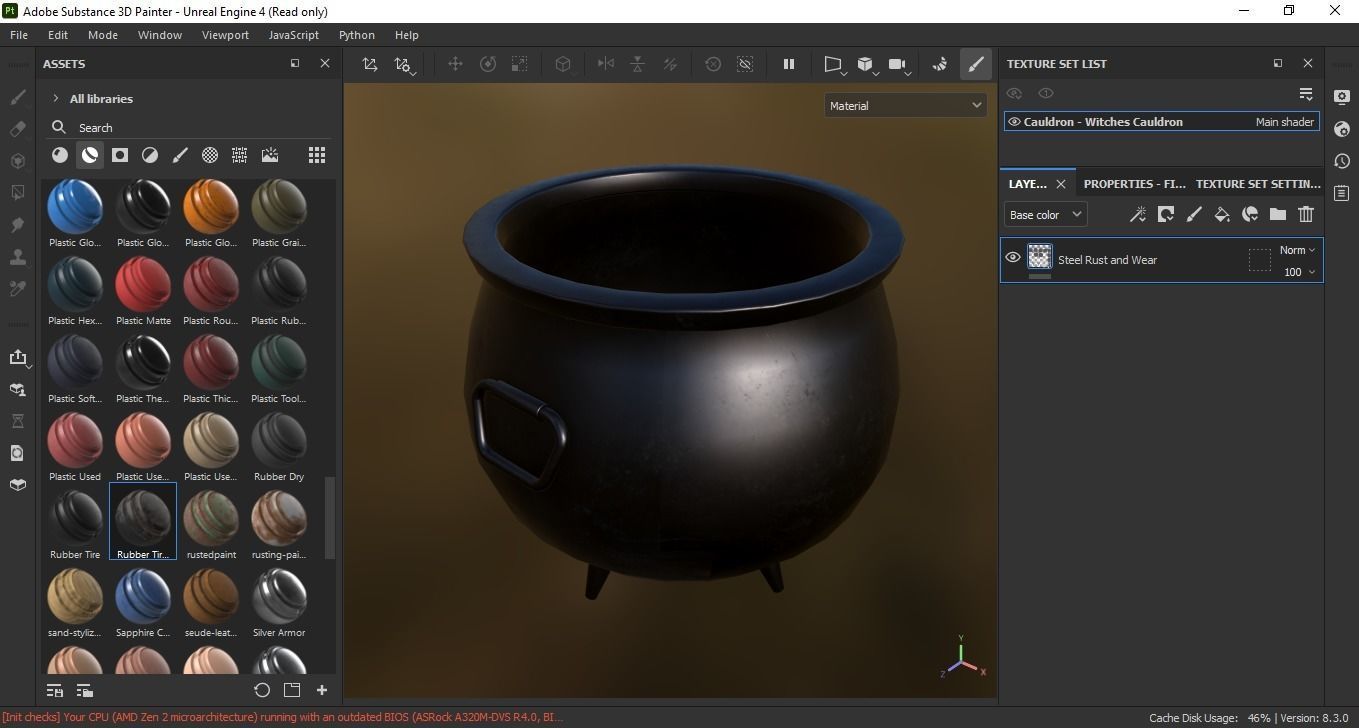 Cauldron - Witches Cauldron 3D Model Low-poly 3D model_6