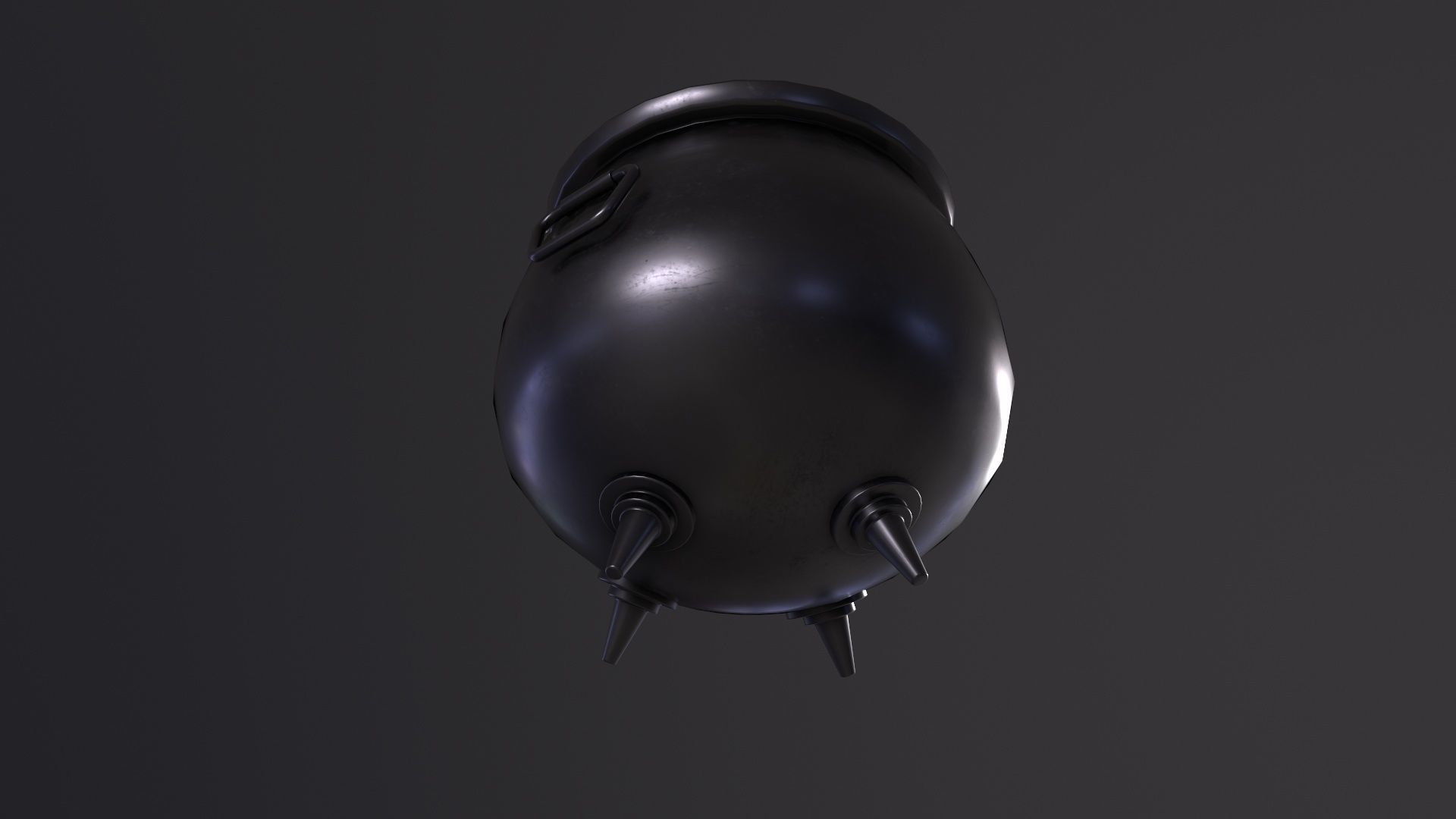Cauldron - Witches Cauldron 3D Model Low-poly 3D model_4