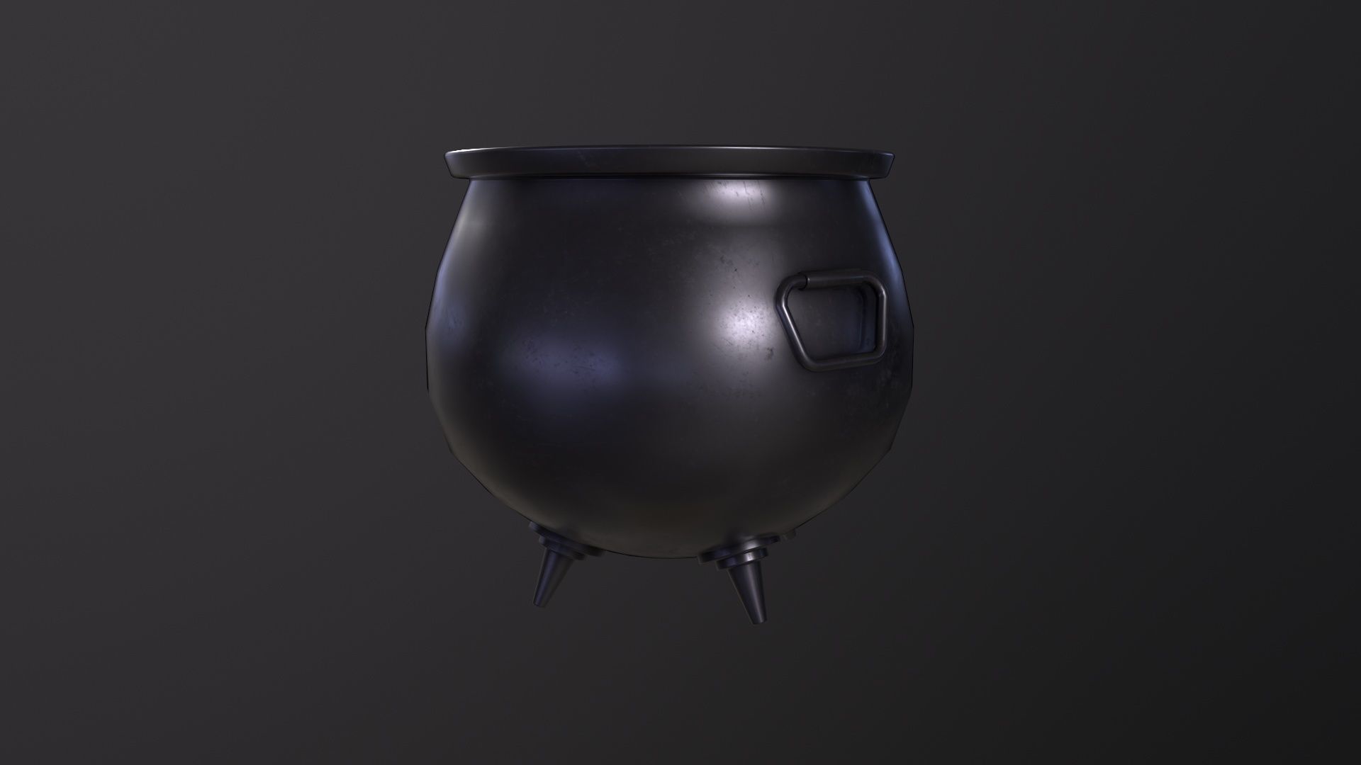 Cauldron - Witches Cauldron 3D Model Low-poly 3D model_5