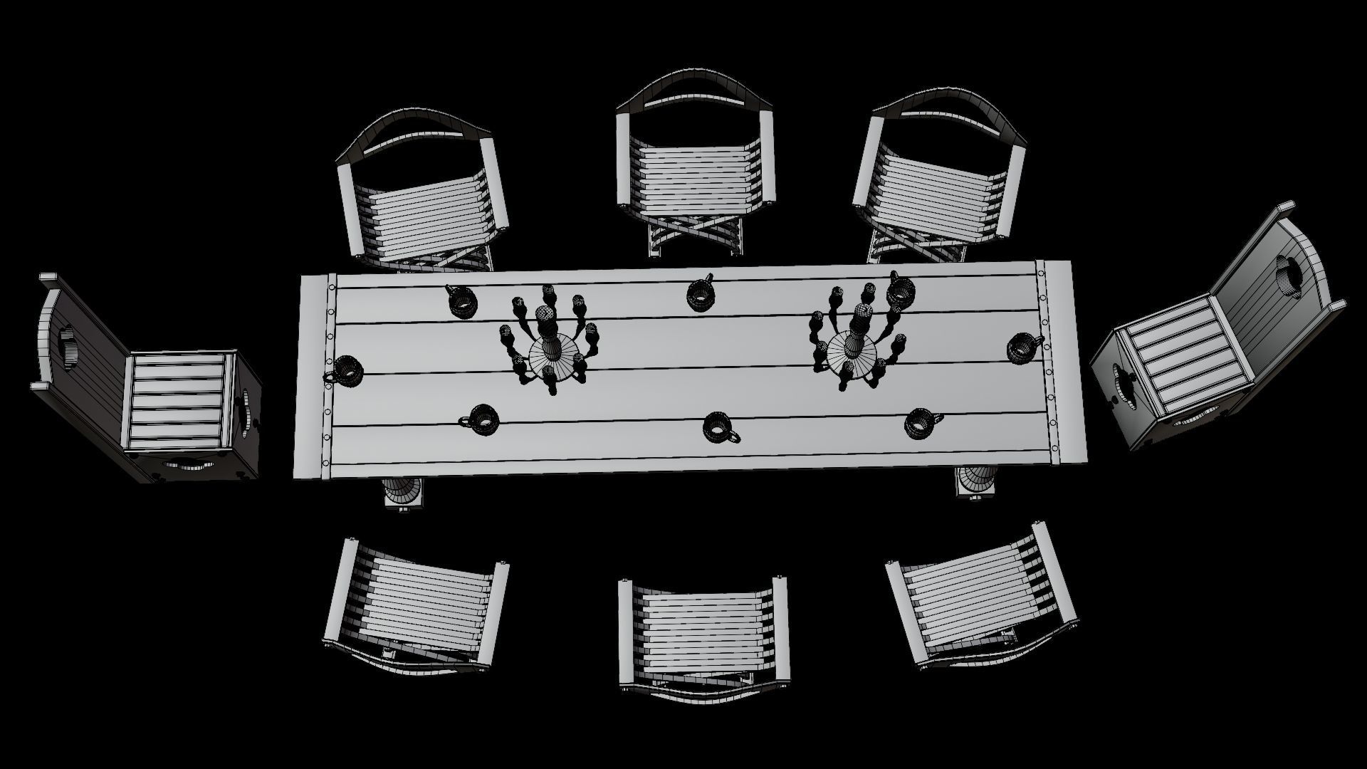 PBR WOOD FURNITURES - Asset - 02  - 4K Textures Game Ready Low-poly 3D model_17