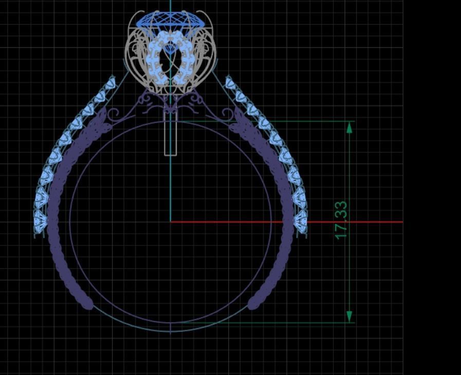 Ring with extraordinary designe Free 3D print model_3