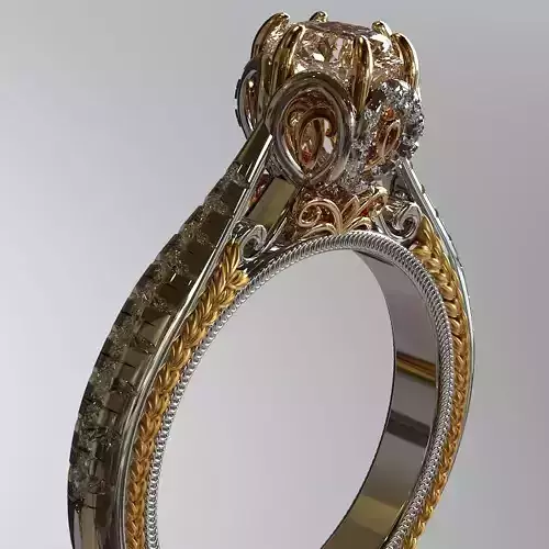 Ring with extraordinary designe  Free 3D print model