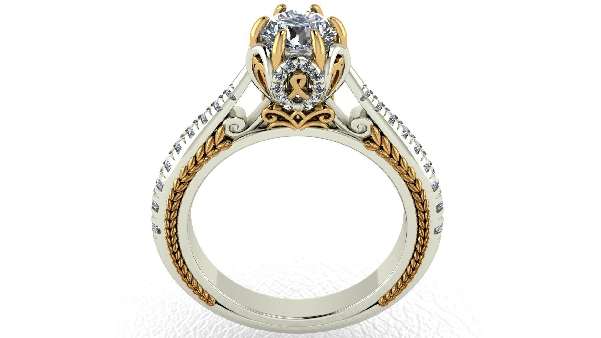 Ring with extraordinary designe Free 3D print model_1
