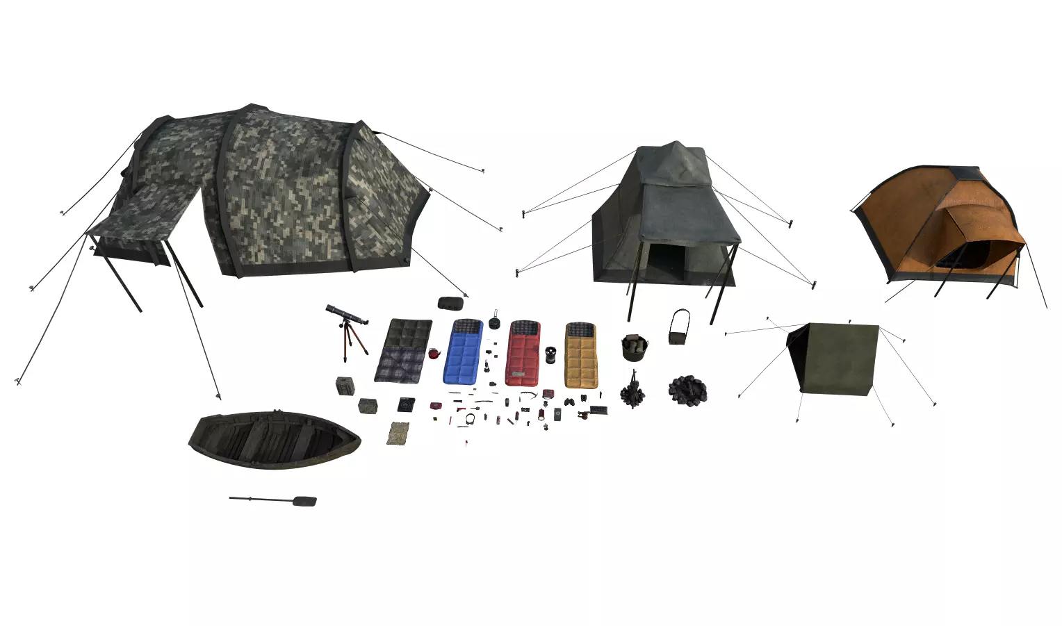 Adventure Prop Pack Low-poly 3D model