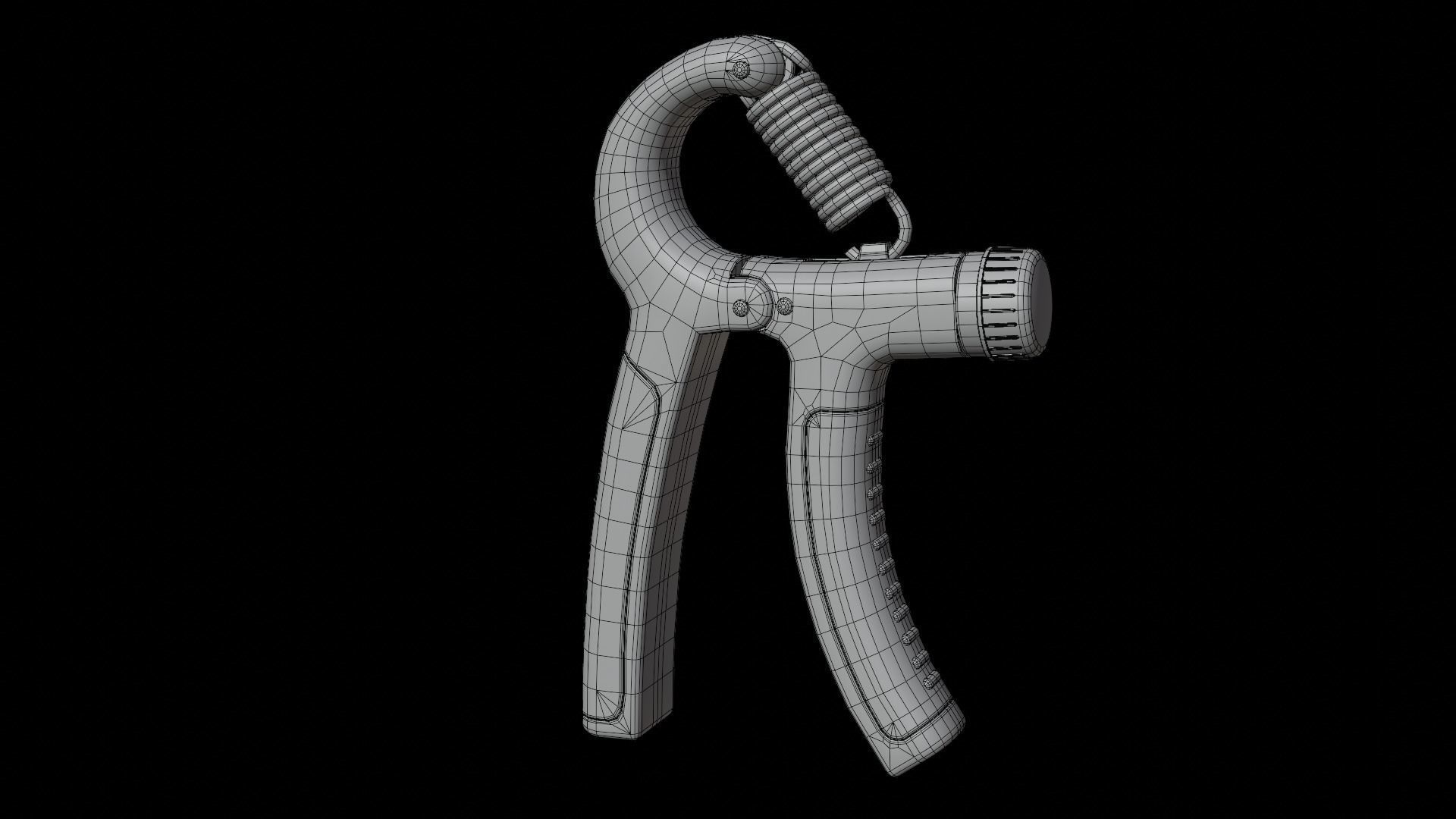 Hand Gripper Low-poly 3D model_14