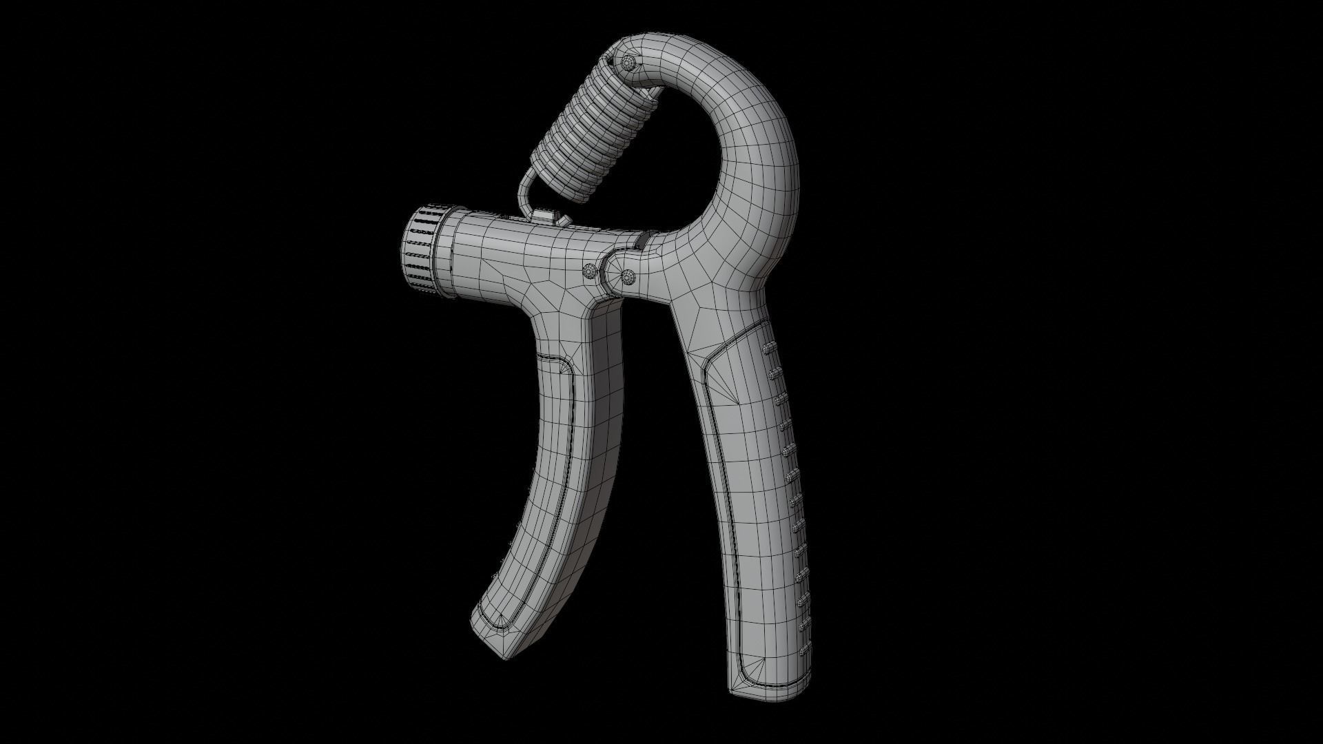 Hand Gripper Low-poly 3D model_16
