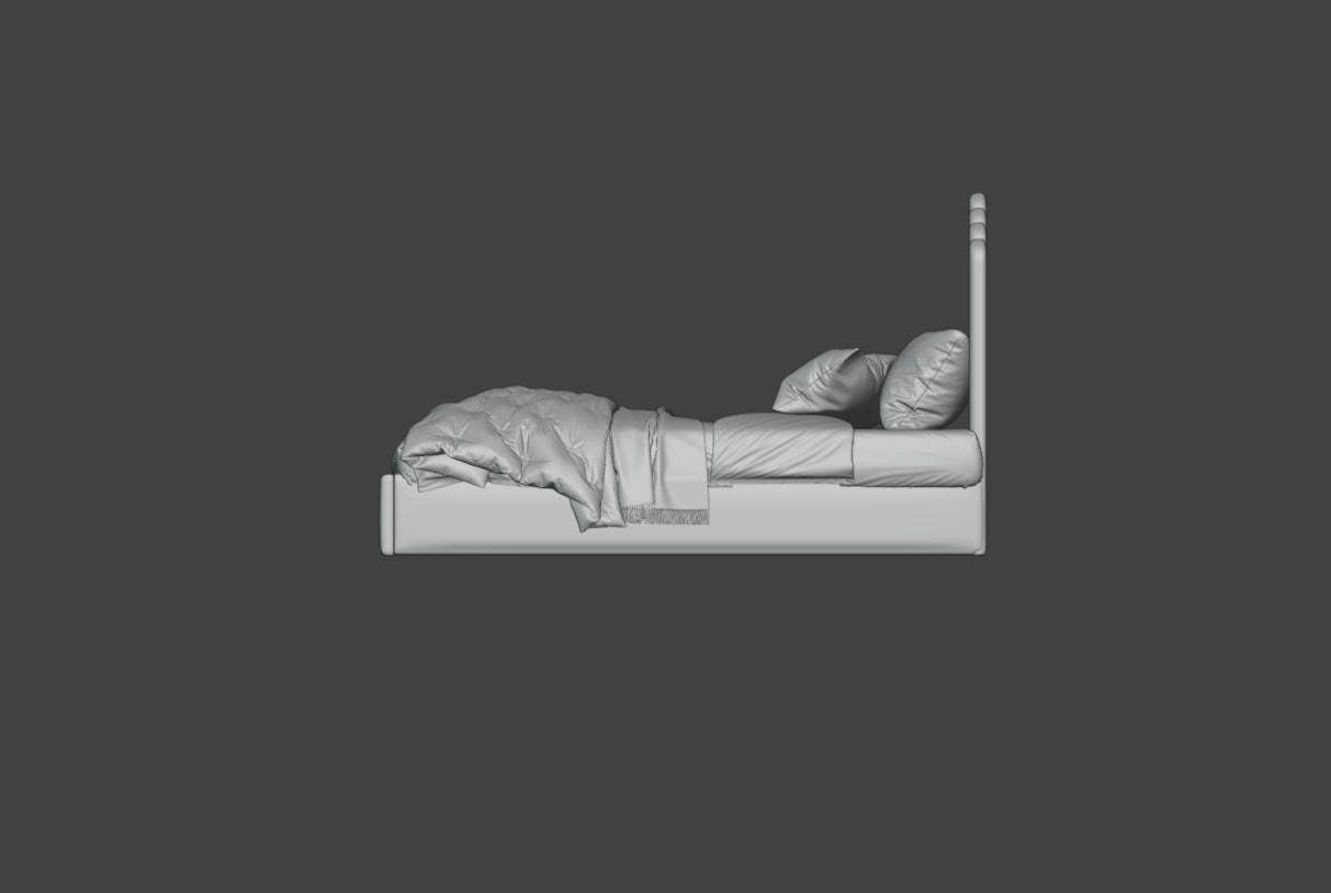 Bed Missty  3D model_7