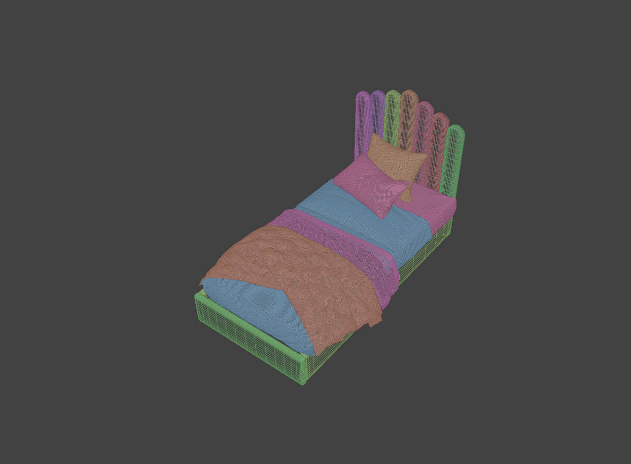 Bed Missty  3D model_8