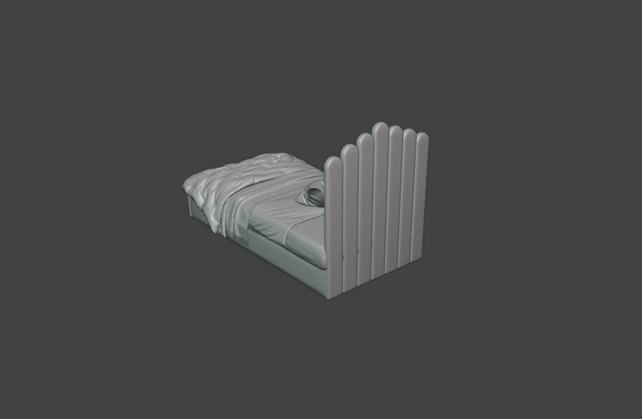 Bed Missty  3D model_6