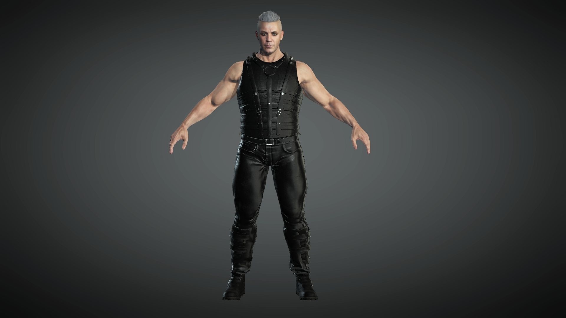 Till Lindemann Low-poly 3D model_1