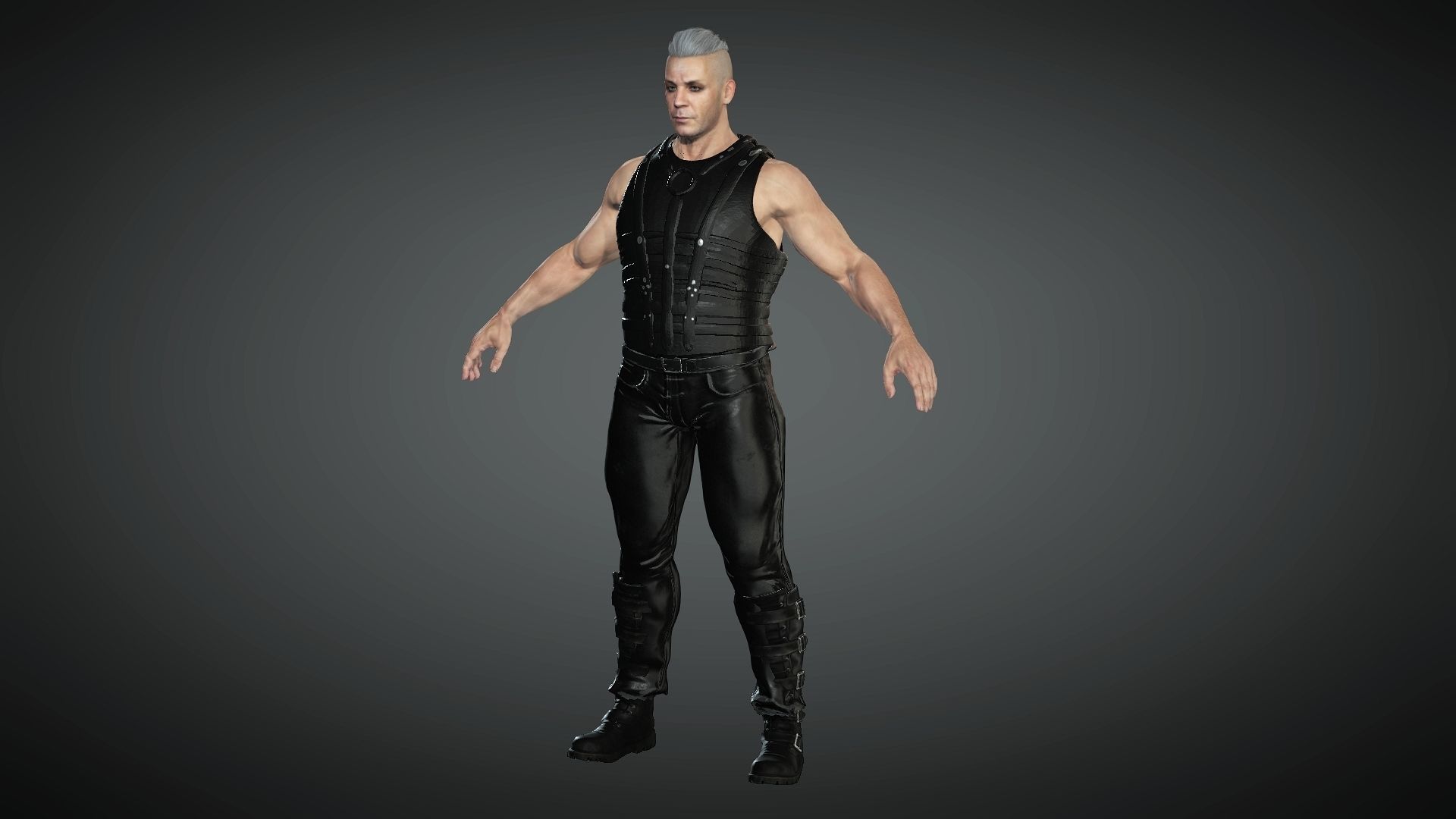 Till Lindemann Low-poly 3D model_2