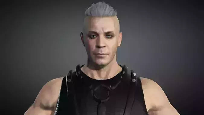 Till Lindemann Low-poly 3D model