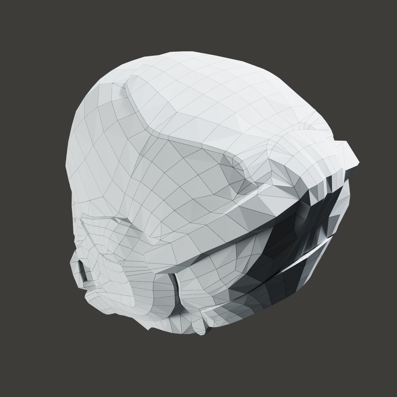SciFi Helmet ver5 Low-poly 3D model_13