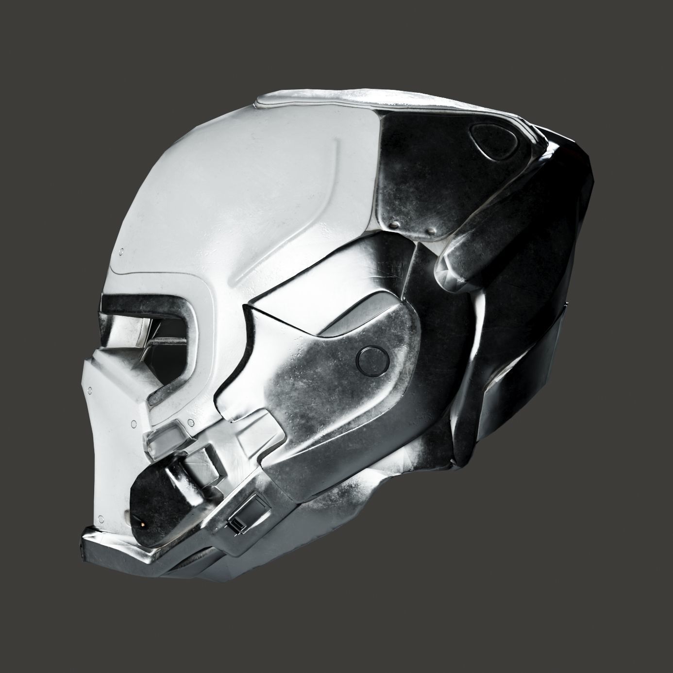 SciFi Helmet ver5 Low-poly 3D model_6