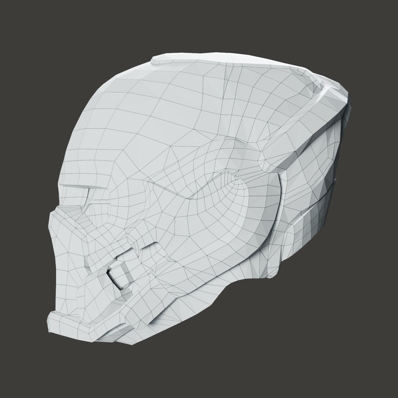 SciFi Helmet ver5 Low-poly 3D model_7