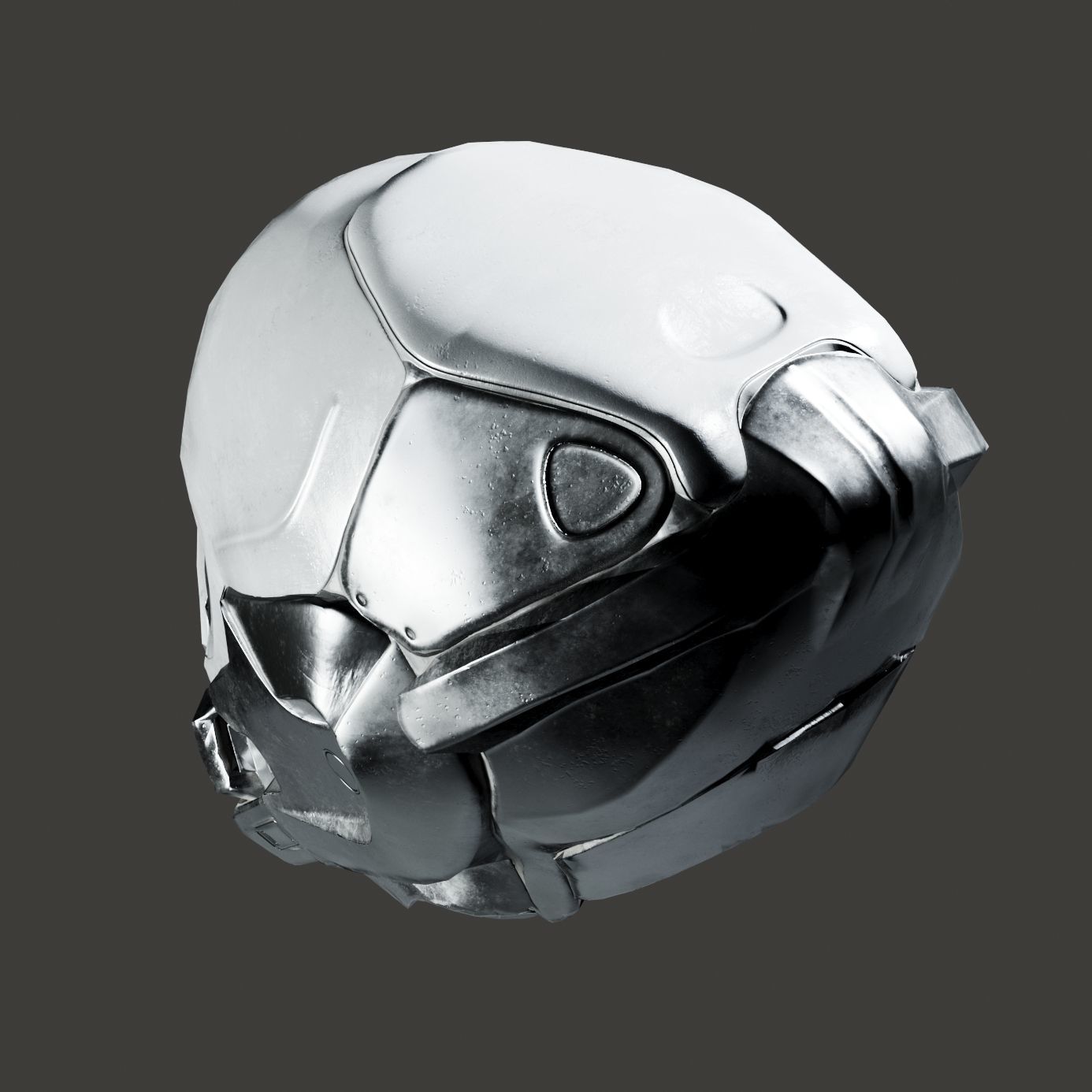 SciFi Helmet ver5 Low-poly 3D model_12