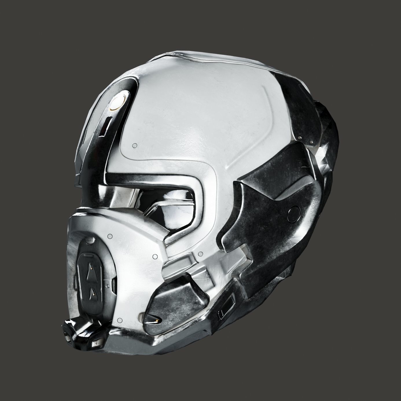 SciFi Helmet ver5 Low-poly 3D model_4
