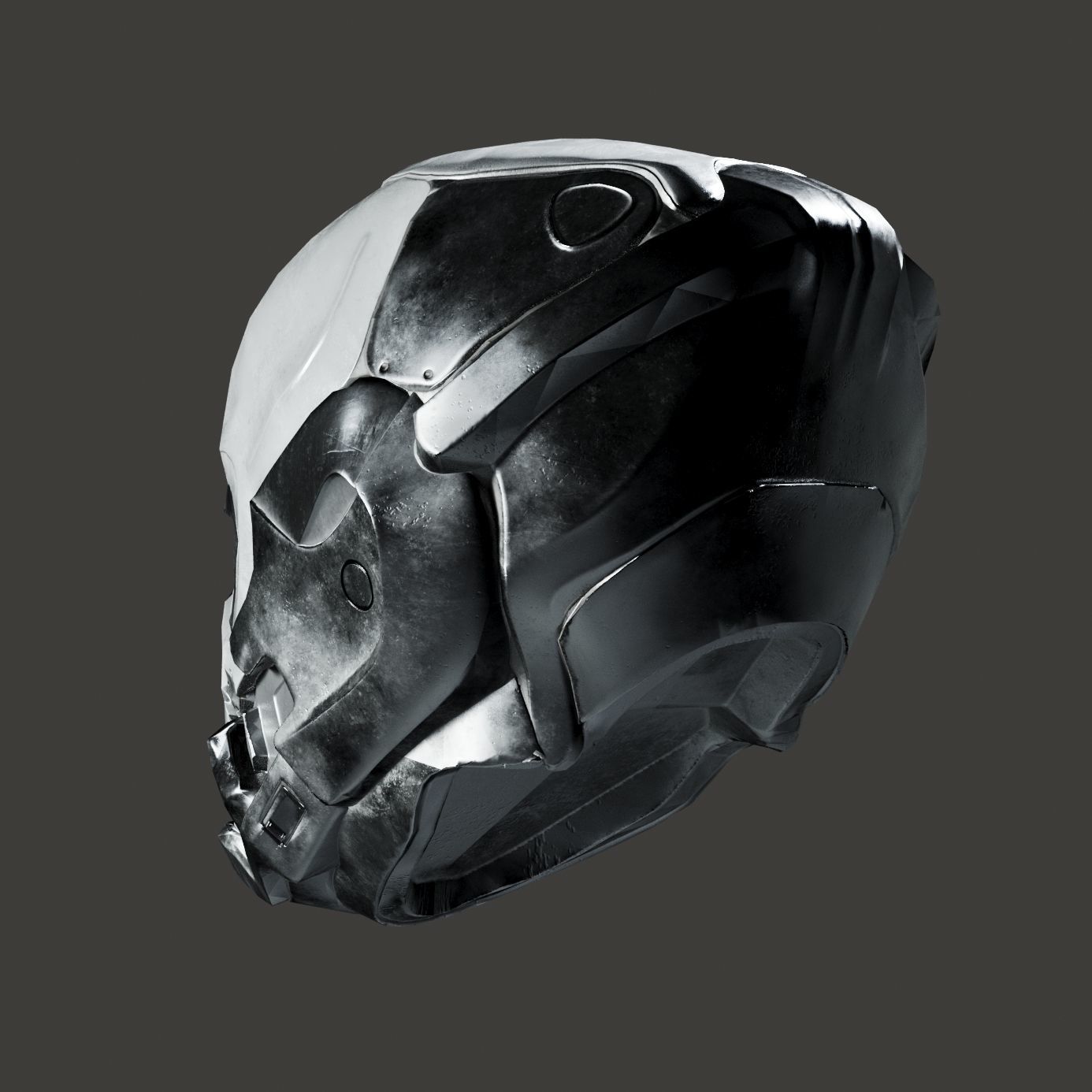 SciFi Helmet ver5 Low-poly 3D model_8