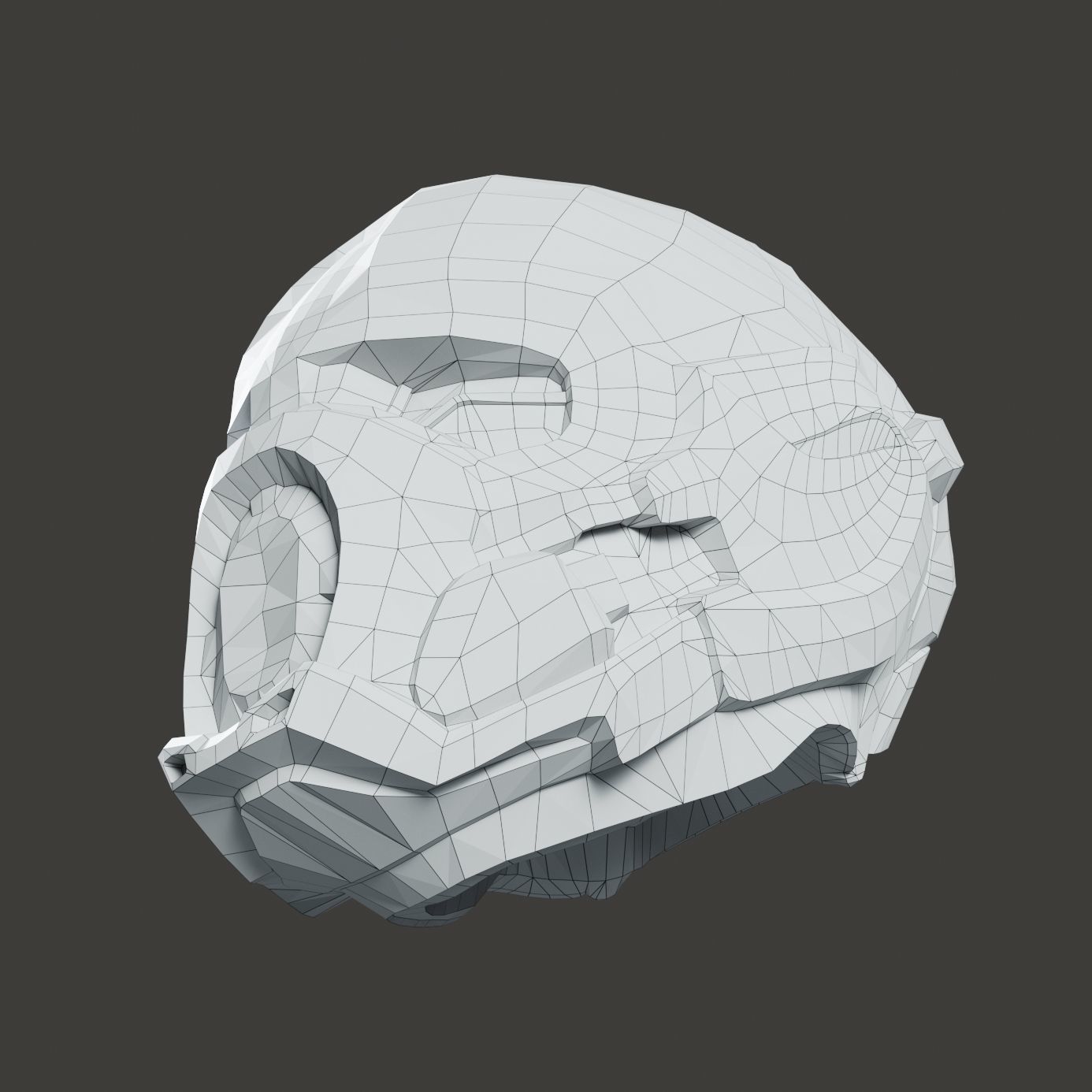 SciFi Helmet ver5 Low-poly 3D model_15