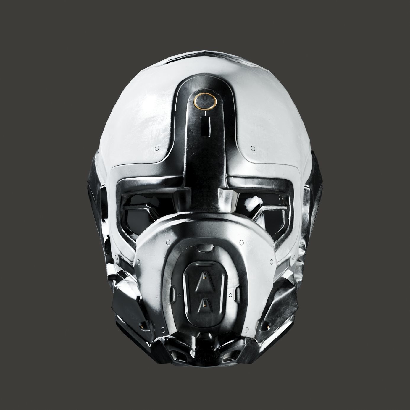SciFi Helmet ver5 Low-poly 3D model_2